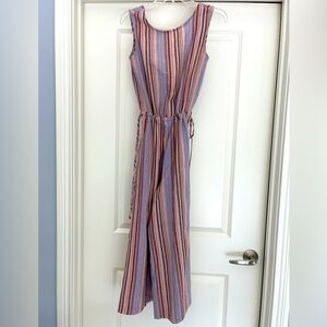 Multi color striped Woman’s jumpsuit